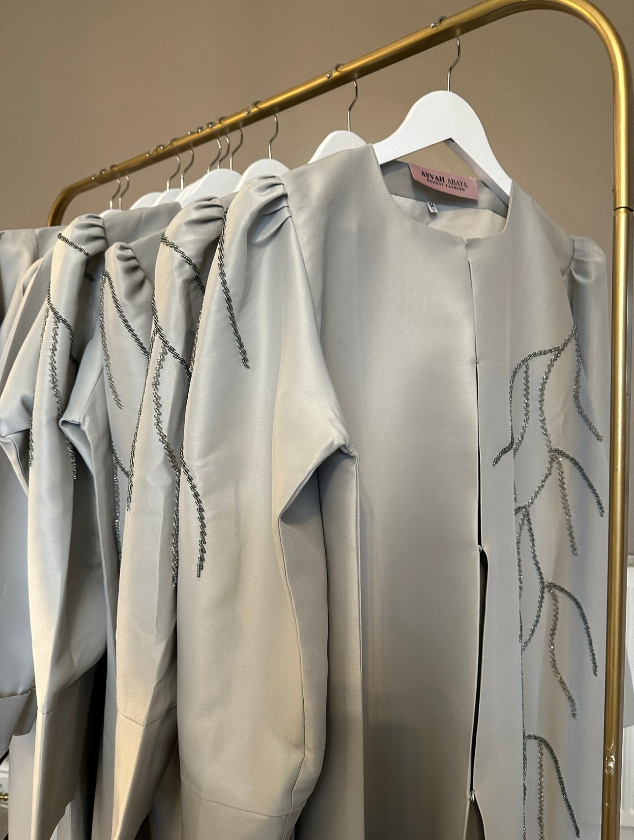 Qatari Abaya | shade sky grey