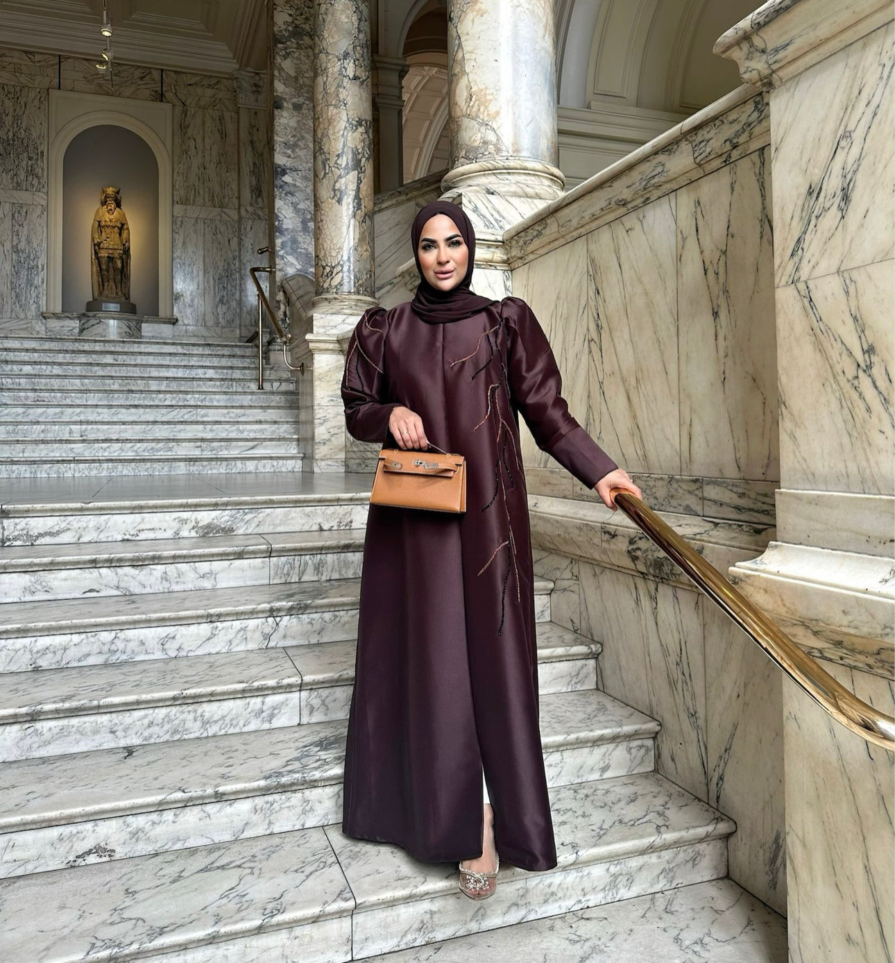 Qatari Abaya | shade chocolate